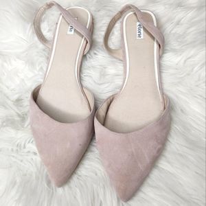 Anthropologie Elorie Light Pink pointed flats 9.5